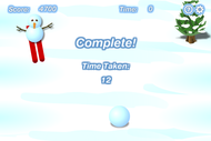 Snowman Skiing screenshot